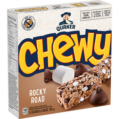 Quaker Chewy Rocky Road 6 Bar Pack (Pack of 12) {Imported from Canada}