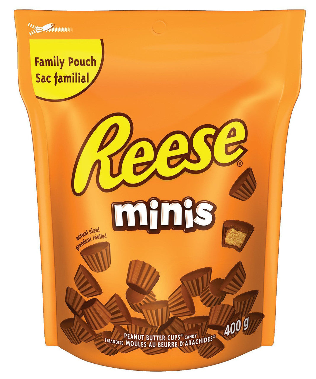 REESE Chocolate Candy Peanut Butter Cups, Minis, 400g/14.1oz. (Imported from Canada)