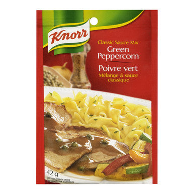 Knorr Green Peppercorn Classic Sauce Mix 42g, 24ct {Imported from Canada}