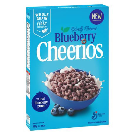 General Mills Cheerios Blueberry Cereal 309g/10.9 oz., {Imported from Canada}