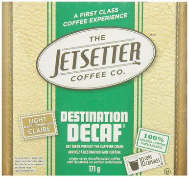 The Jetsetter Coffee Destination Decaf, 18ct, 171g {Imported from Canada}