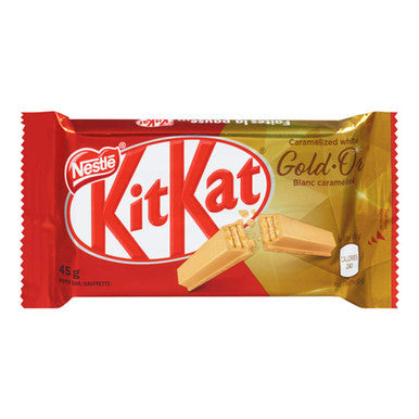 Nestle Kit Kat Gold Caramelized Wafer Bar (Case) 48x45g/1.6oz {Imported from Canada}