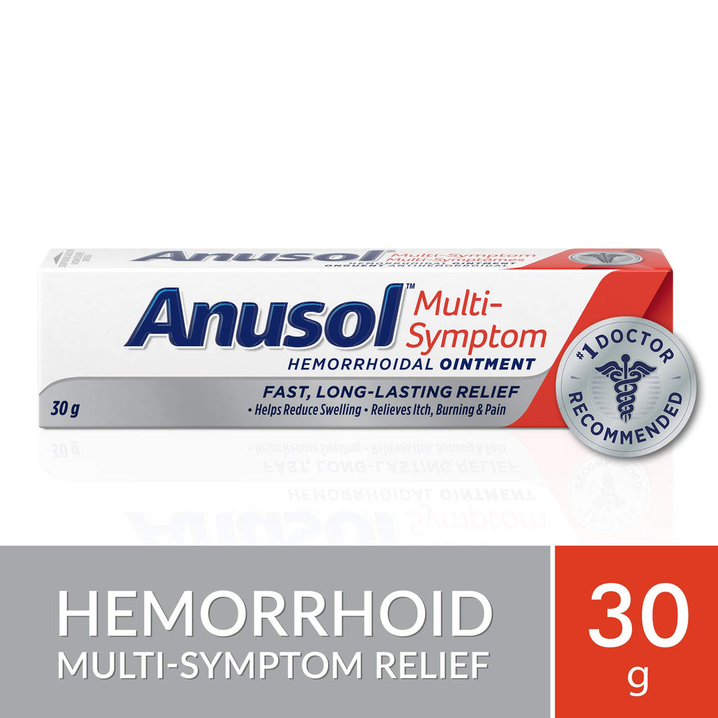 Anusol Multi-Symptom Hemorrhoid Pain Relief Ointment 30g, {Imported from Canada}