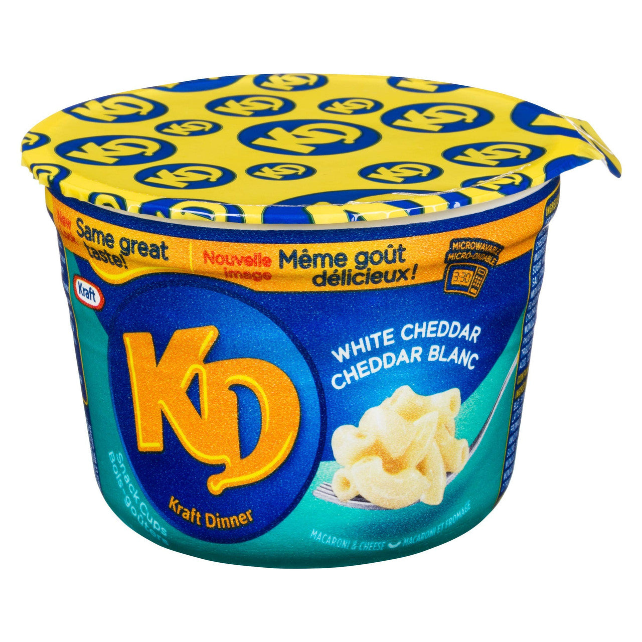 KD KRAFT DINNER Snack Cups - White Cheddar Macaroni & Cheese 58g x 10ct, (Imported from Canada)