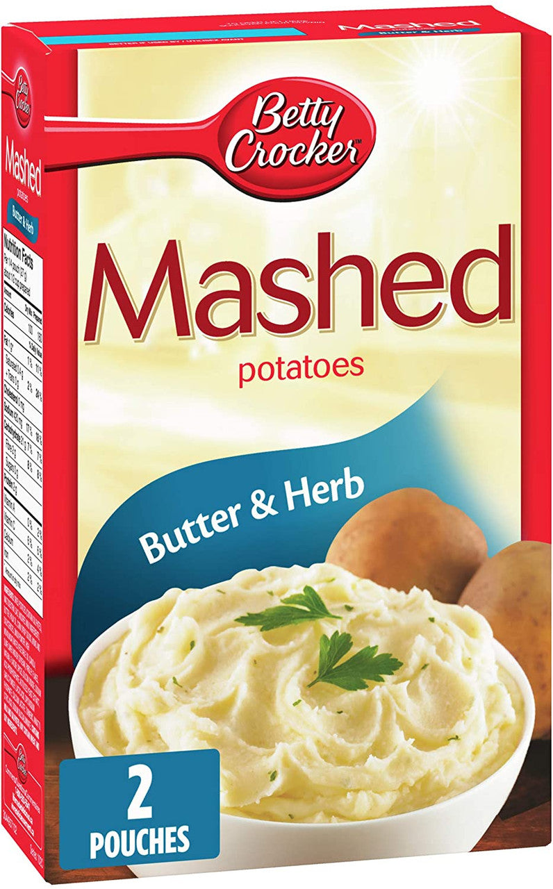 Betty Crocker, Butter & Herb, Mashed Potatoes, 215g/7.6oz, {Imported from Canada}