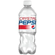 CRYSTAL PEPSI , 591ml/20 fl oz, single bottle, (Imported from Canada)
