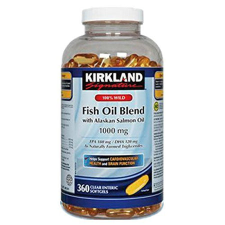 Kirkland Signature 100% Wild Fish Oil Blend, 360 Softgels, (Imported from Canada)