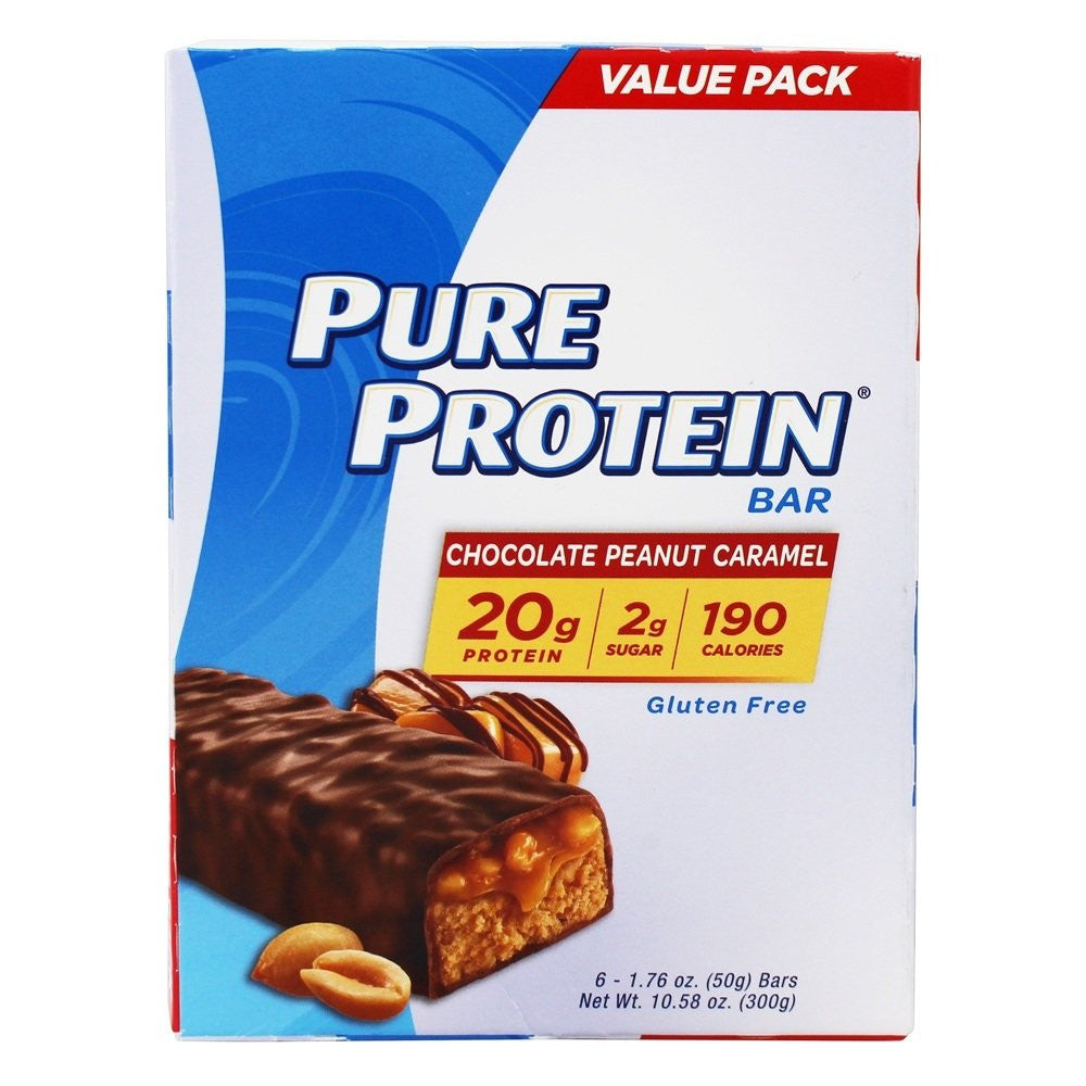 Pure Protein Chocolate Peanut Caramel Bars, 50g, 6ct, {Imported from Canada}