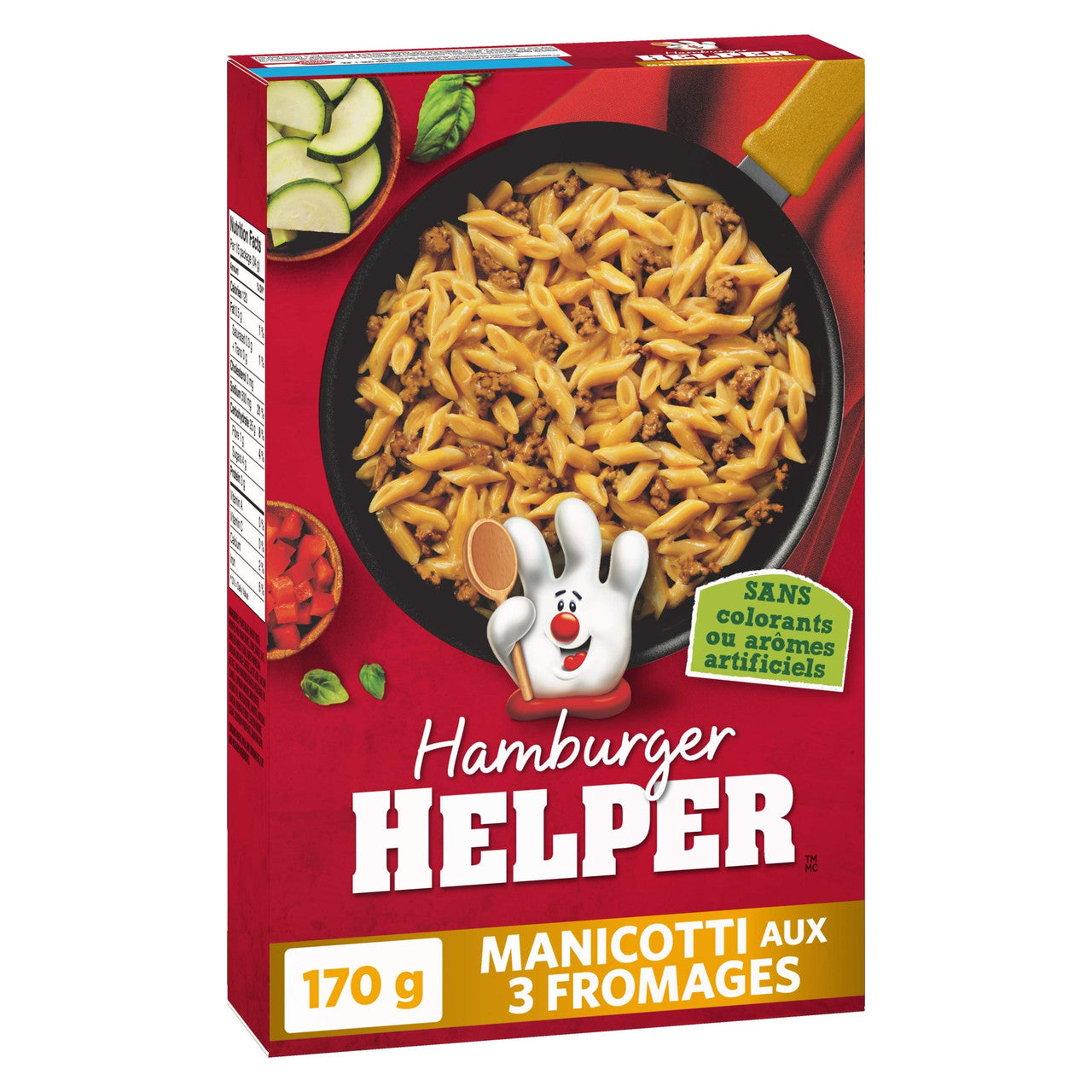 Hamburger Helper, 3 Cheese Manicotti, 170g/6oz., {Imported from Canada}