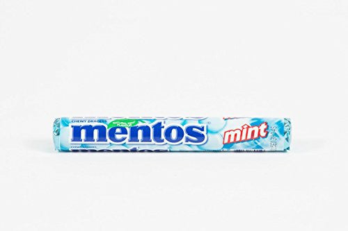 Mentos variety flavored candy 1.32 oz/37g, 20 Rolls(Mint){Imported from Canada}