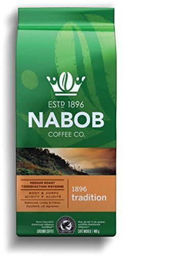 Nabob Ground Coffee, Tradition Medium Roast, 400g/14.1 oz., {Imported from Canada}