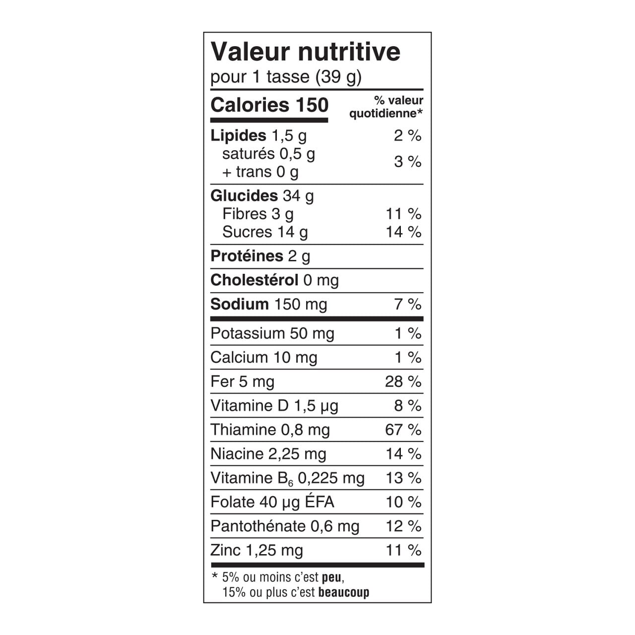 Kellogg's Froot Loops Cereal, 345g (12.2 oz) – Nutrition Facts French