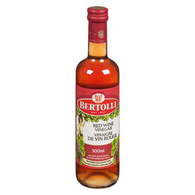 BERTOLLI Red Wine Vinegar, 500ml/16.9 fl. oz., {Imported from Canada}
