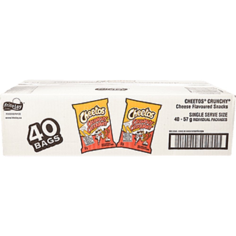 Cheetos Box of 40 Bags of Crunchy Snacks, Vending Chips (40x57g) {Canadian}