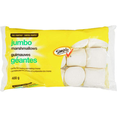 No Name Jumbo Marshmallows, 400g/14.1 oz., Bag {Imported from Canada}