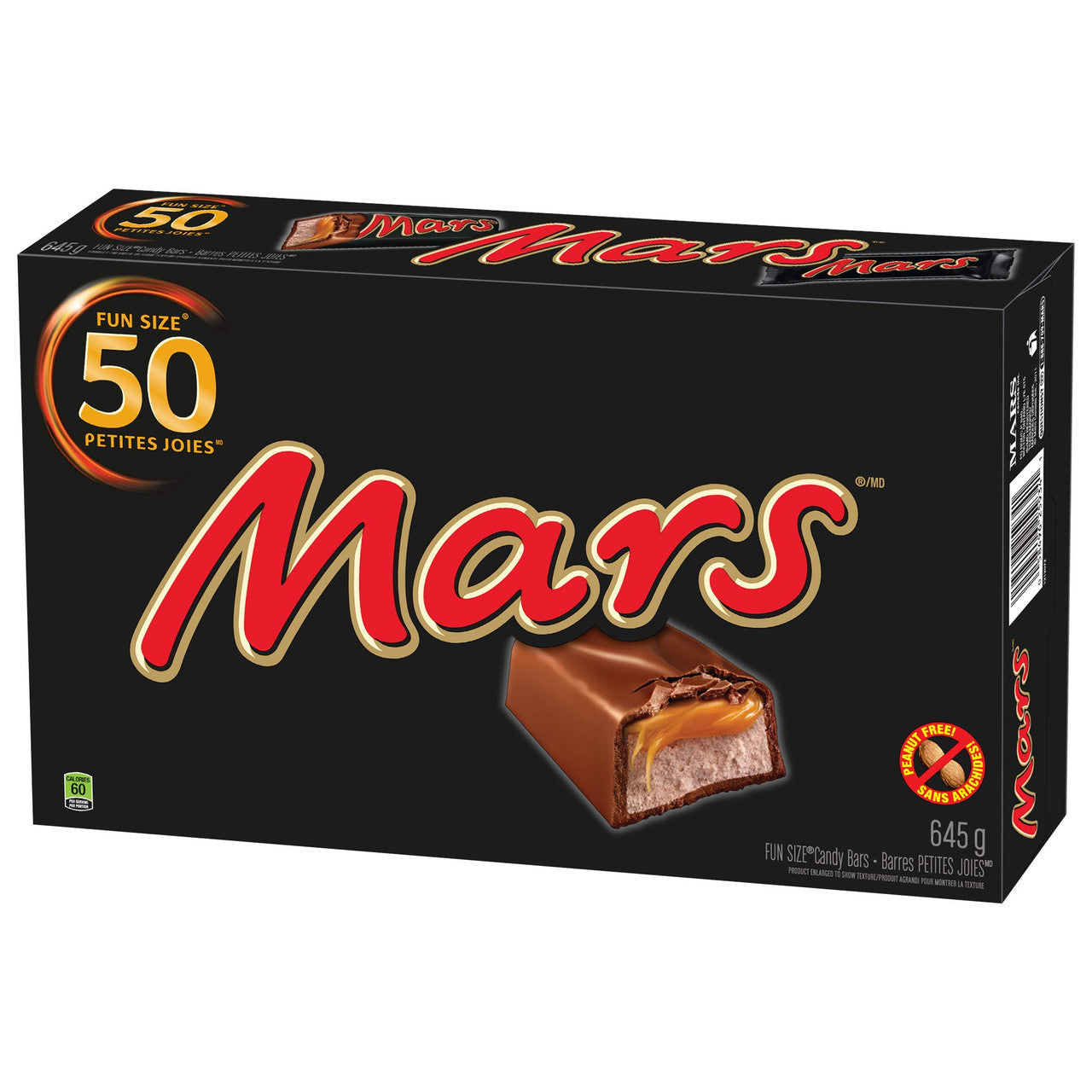 Mars Fun Size Bars, (12.9g/0.5 oz.) x 50 pack, Peanut Free {Imported from Canada}