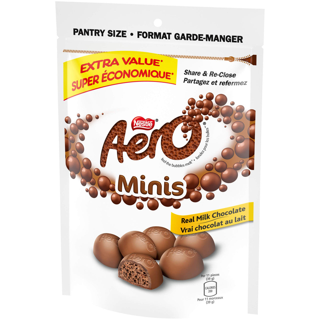 Nestle Aero Milk Chocolate Minis Pouch, 800g/1.7lbs. {Imported from Canada}