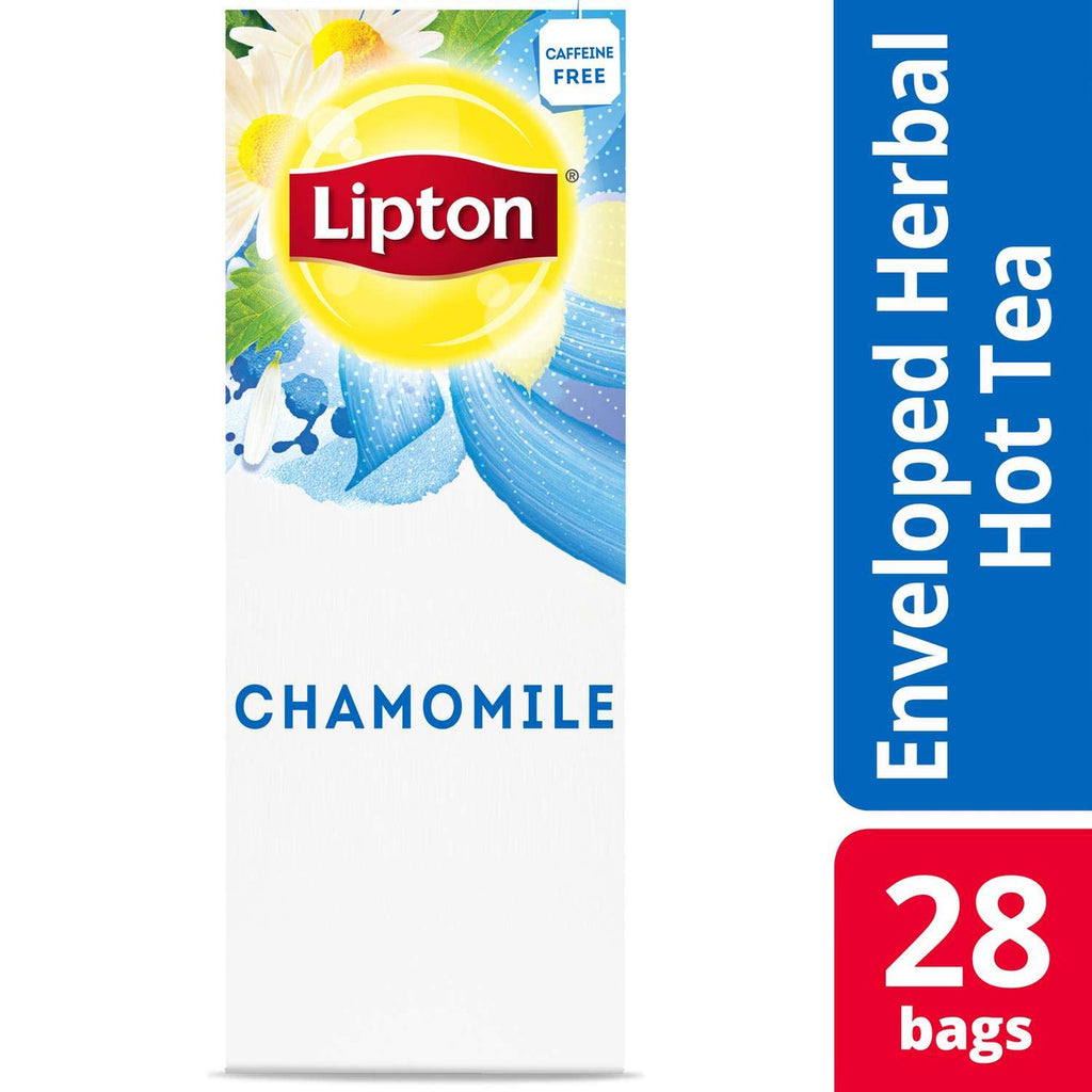 Lipton Hot Tea Bags, Chamomile, 28 count, Pack of 6, {Imported from Canada}