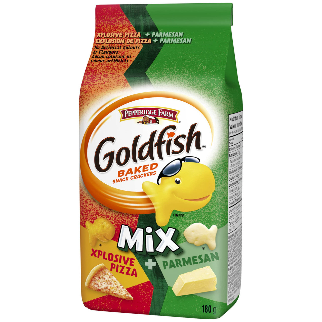 Pepperidge Farm Goldfish Mix Explosive Pizza & Parmesan Crackers, 180g/6.3 oz., {Imported from Canada}