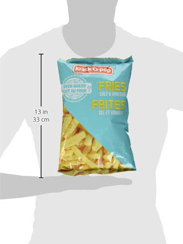 Krack-O-Pop Oven Baked Salt & Vinegar Fries, 130g/4.6oz, (Imported from Canada)