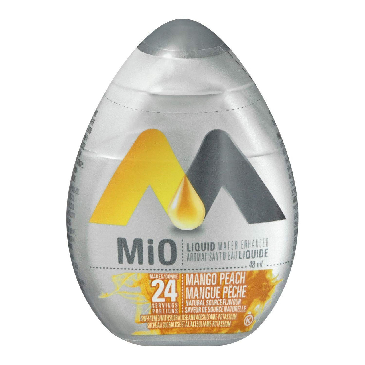 MiO Mango Peach Liquid Water Enhancer, 48mL/1.62oz,(12pk) {Imported from Canada}
