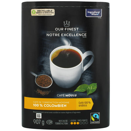 Our Finest 100% Colombian Medium Roast Ground Coffee - 907g/32 oz