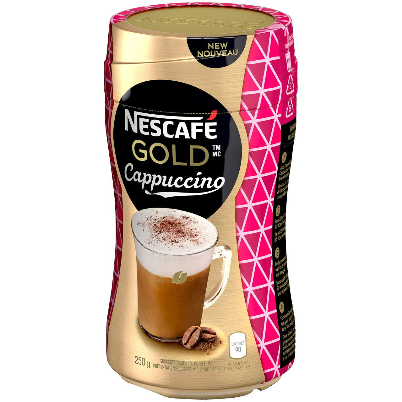 NESCAFE Gold Cappuccino Coffee Jar, 250g/8.8 oz., {Imported from Canada}