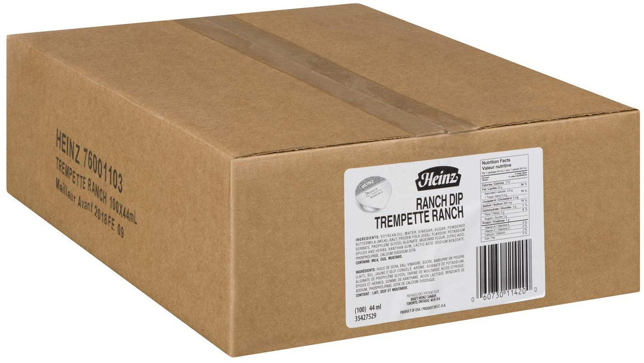 Heinz Ranch, 44ml/1.5oz. Cups, 100 Count {Imported from Canada}