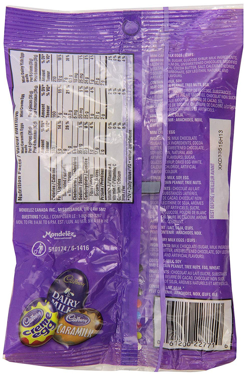 Cadbury Mini Assorted Creme Easter Eggs 154g/5.4oz. (Imported from Canada)