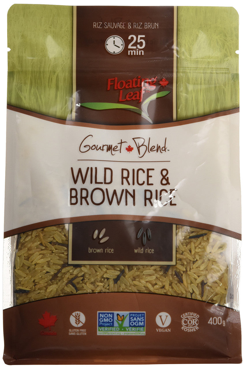 Floating Leaf Wild Rice & Brown Rice, 400g/14.10oz {Imported from Canada}