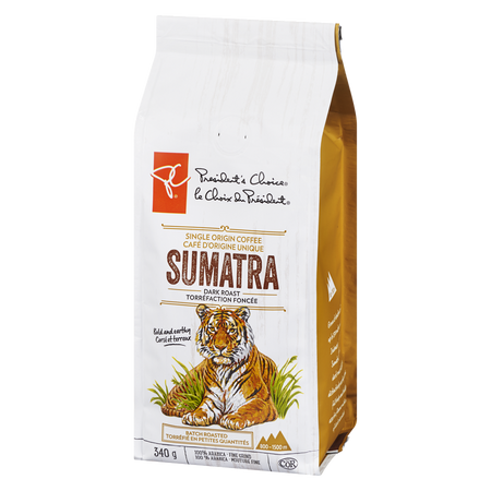 PC 100% Sumatran Dark Roast Coffee 340g/12 oz {Imported from Canada}