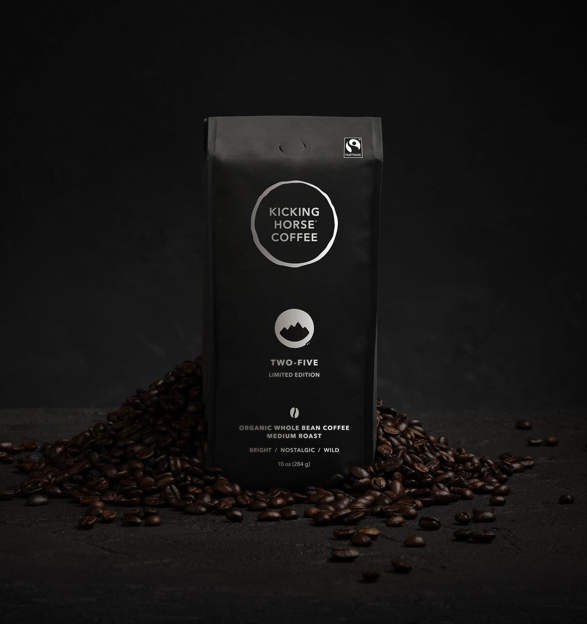 Kicking Horse Whole Bean Coffee Two-Five Medium Roast 284g/10 oz., Limited Time Edition {Imported from Canada}