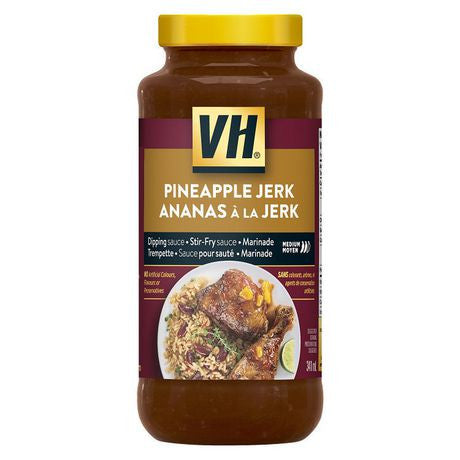 VH Pineapple Jerk Sauce, 341mL/11.5oz, Jar, {Imported from Canada}