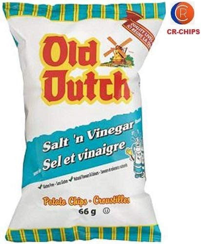 Old Dutch Potato Chips, Salt & Vinegar, 40g/1.4oz - 40 Pack {Imported from Canada}