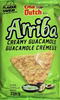 Old Dutch Arriba Creamy Guacamole Tortilla Chips 235g/8.3 oz {Imported from Canada}