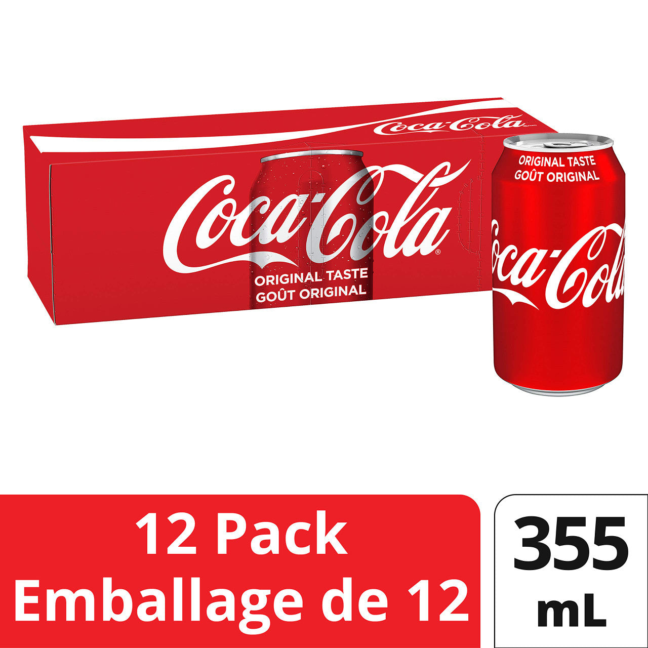 Coca-Cola Coke Classic 355ml  12pk, Soft Drinks - {Imported from Canada}