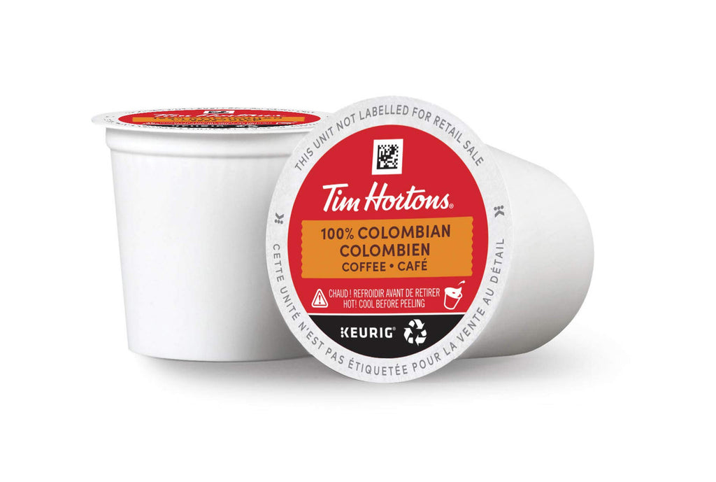 Tim Hortons Colombian Coffee, Single Serve Keurig K-Cup Pods, Dark Medium Roast, 30 Count {Imported from Canada}