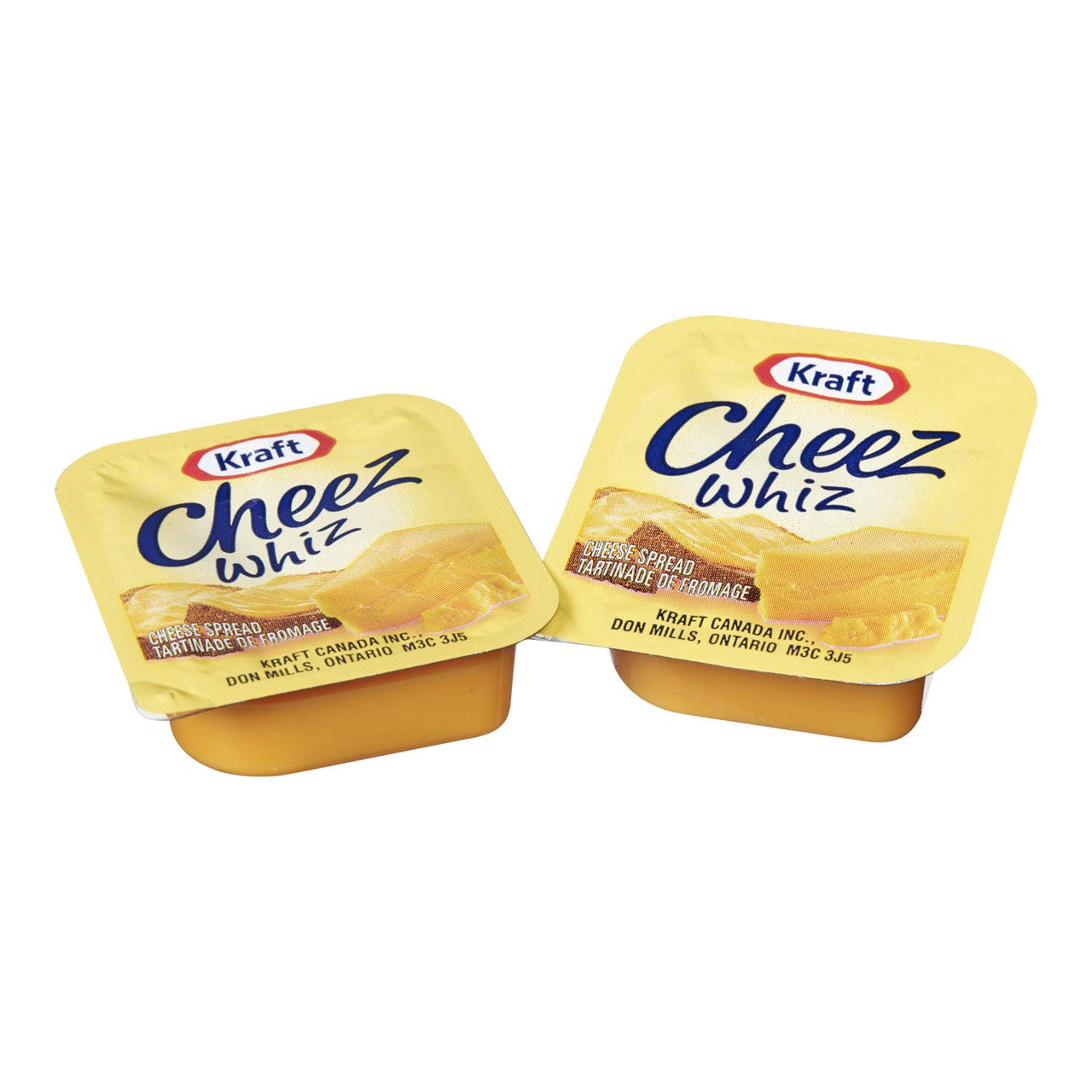 Kraft Cheez Whiz Original, 18g Packets, 200 Count, {Imported from Canada}