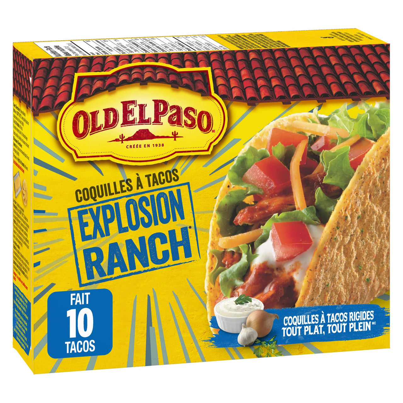 Old El Paso, Ranch Blasted, Stand n' Stuff Taco Shells, 153g/5.4oz., {Imported from Canada}
