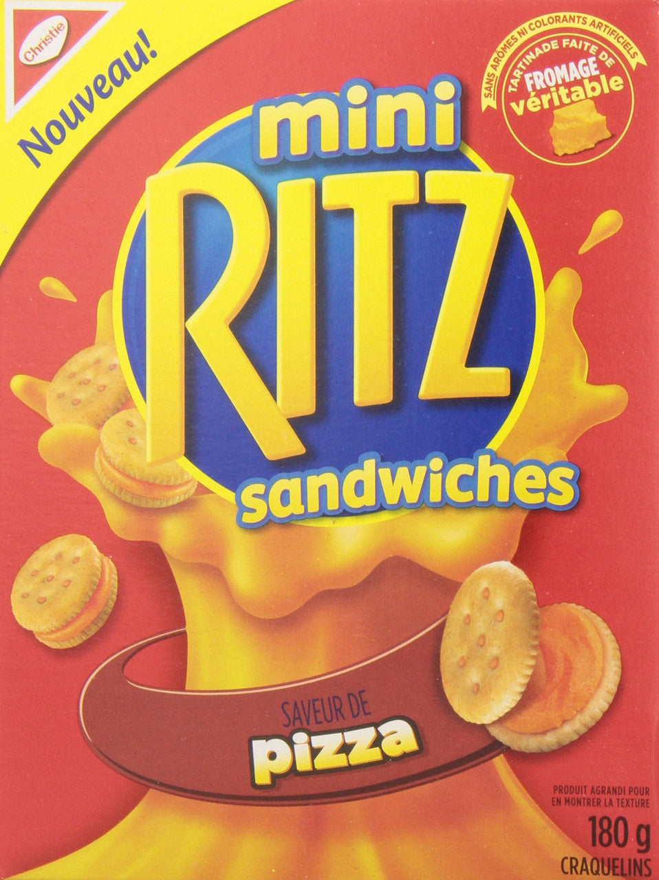 Ritz Bits Pizza Crackers 180g/6.34 oz., (6 pack) {Imported from Canada}