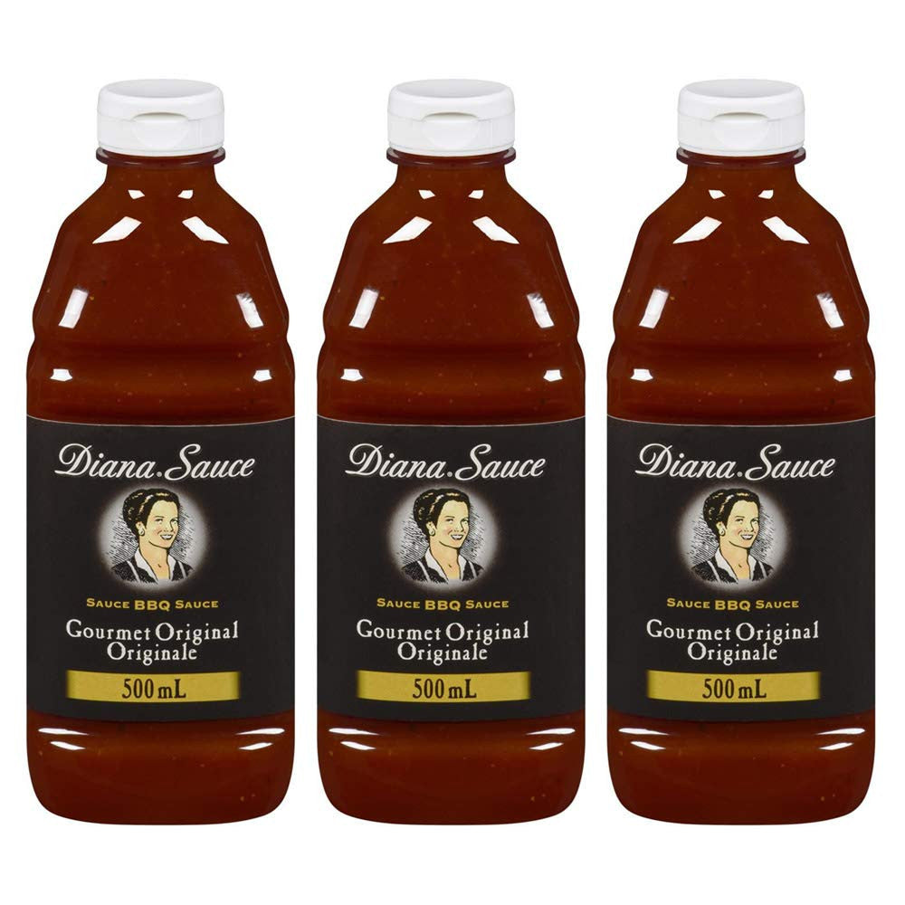 Diana Sauce Gourmet Original (500ml/16.9 oz.,) 3-Pack {Imported from Canada}