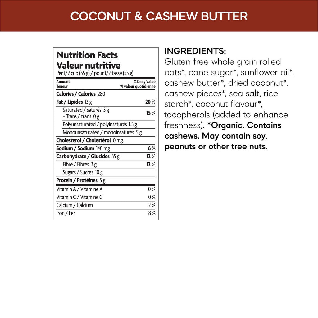 Nature's Path Organic Coconut Cashew Granola, 312g/10.9 oz. Bag {Imported from Canada}