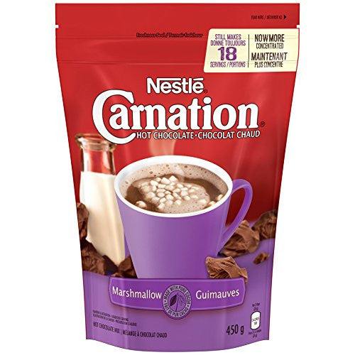 Nestle Carnation Hot Chocolate Marshmallow Mix, 450g/15.9oz, (Imported from Canada)