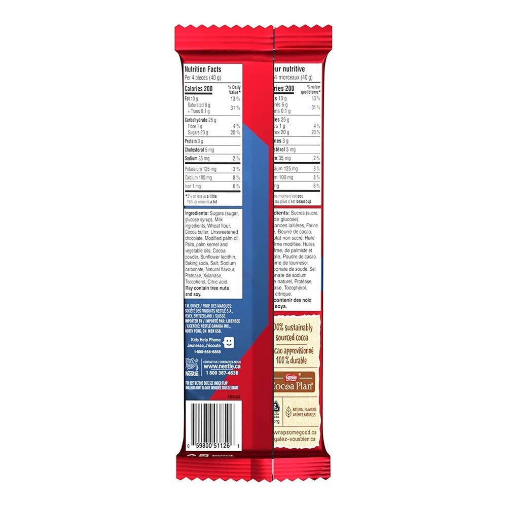 NESTLE Kitkat Cookie Crumble Wafer Bar, 120g/4.2oz, 2-Pack {Imported from Canada}