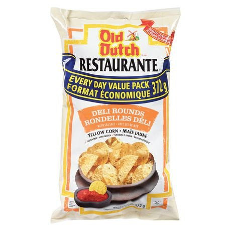 Old Dutch, Restaurante Deli Rounds Tortilla Chips, 372g/13.1 oz., {Imported from Canada}