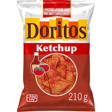 Doritos Ketchup Tortilla Chips, 210g/7.4 oz, (Imported from Canada)