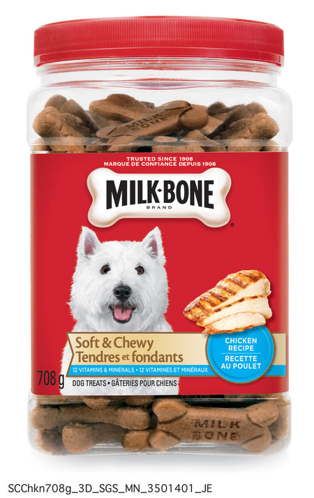 Milk-Bone Soft & Chewy Dog Treats 708g/25 oz., - {Imported from Canada}