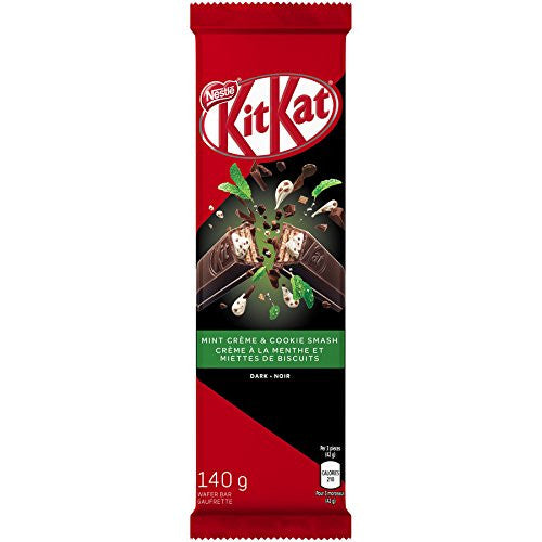 Kit Kat Nestle Mint Creme & Cookie Smash Bar, 140g Bar {Imported from Canada}