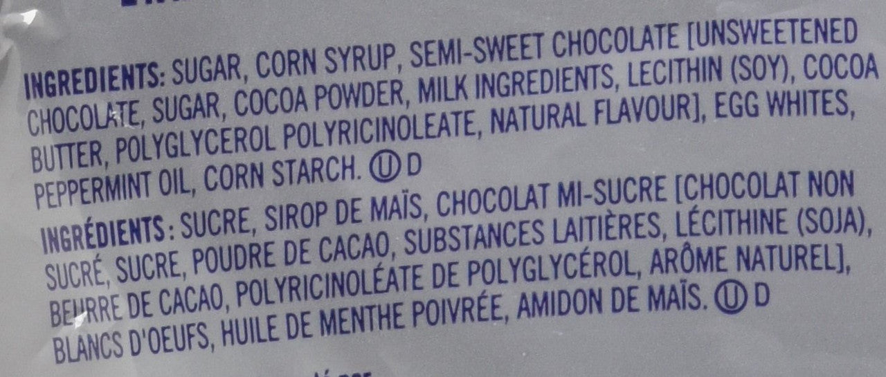 YORK Dark Chocolate Peppermint Patties, 400g/14oz. (Imported from Canada)