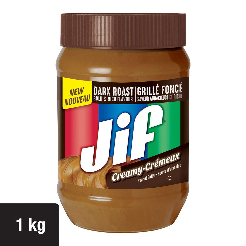 Jif Dark Roast Creamy Peanut Butter 1kg/2.2lbs., {Imported from Canada}